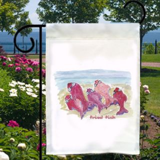   FRIED FISH NEW Small Garden Flag Banner Free Ship USA Home, Boat, Bar
