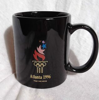 Atlanta Olympic Games Torch Mug 1996 Black Excellent Condition