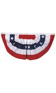 18inx36in Commercial Fan U.S. American Flag Bunting