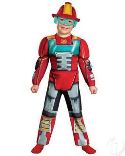 New Transformers Rescue Bots Heatwave Muscle 3T 4T Toddler Halloween 