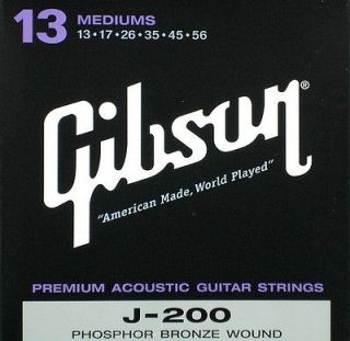 Gibson J200 Acoustic Strings Phos Bronze 3 sets .013