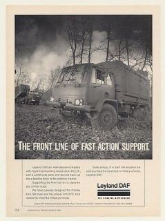 1989 Leyland DAF 4x4 GS DROPS 8x6 Military Trucks Ad
