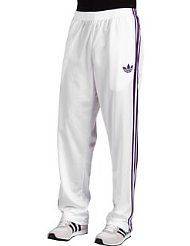 Adidas Originals Mens Firebird Track Pants White Purple
