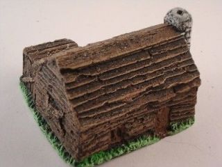 A12 Painted old log cabin for 10mm and 15mm 20mm wargaming acw