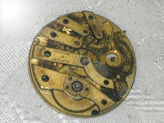 Antique Vacheron & Constantin Pocket Watch Movement Missing Balance 