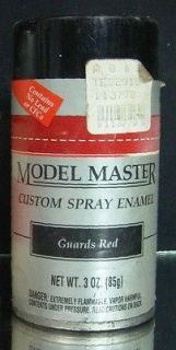 Vintage Model Master Custom Spray Enamel Paint Can, Color Guards Red