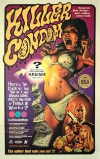 KILLER CONDOM Movie Poster Horror Comedy Troma Films