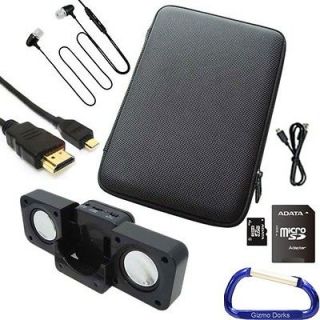   Case, Earphones, Speaker, SD Card, Cables Fuhu Nabi 2 Tablet   Black