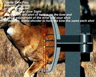 Compound Rear Bow Sight alerts of torque, works with your favorite 