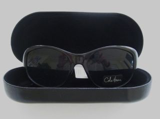 COLE HAAN Women NWT $95 Black Sunglasses w Case C63910 UV Protected 