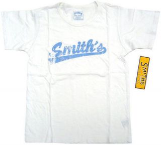 Smiths American White Vintage Distressed T Shirt Womens S/M Small 