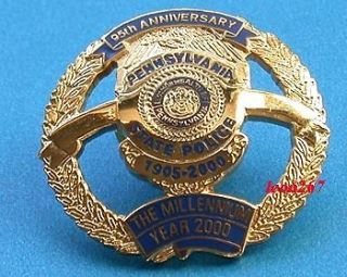 PA STATE POLICE 95 ANNIV MILLENNIUM PIN   LAST FEW