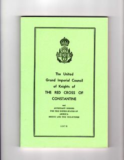   Imperial Council of Knights of The Red Cross of Constantine (1973