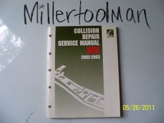 2002 2003 SATURN VUE COLLISION REPAIR SERVICE MANUAL