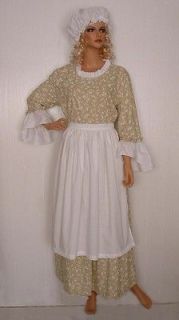 Woman Pioneer Civil War Colonial Market Dress Costume X LARGE Ready 