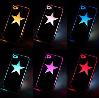 Sense Flash Light LED Color Hard Cover Case For Apple iPhone 4 4G 4s 
