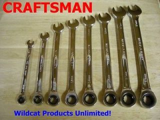 CRAFTSMAN 8 PIECE METRIC COMBINATION RATCHETING WRENCH SET ^ BRAND NEW 
