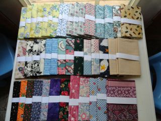 Huge Fabric Estate Sale Quilting, Sewing, Cotton Fat Quarters (56 81)