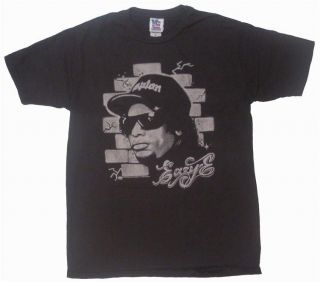 New Authentic Junk Food Eazy E Compton Hat Adult T Shirt Size LARGE