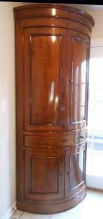 BEAUTIFUL ROCHE BOBOIS SOLID CHERRY WOOD CORNER ARMOIRE MADE IN ITALY