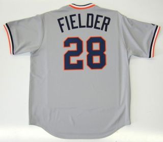 PRINCE FIELDER DETROIT TIGERS COOPERSTOWN THROWBACK MAJESTIC JERSEY