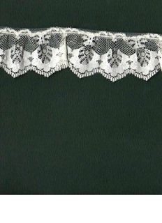 15 yards Ruffled Natural Lace 1 1/2 Fabric Sewing Trim Craft Supply