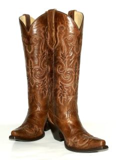 Corral Ladies Tall 16  Shaft WIngtip Toe Western Boots Style G1024