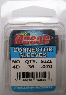 MASON CABLE CONNECTOR SLEEVES FOR DOWNRIGGER WIRE CABLE