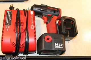 SNAP ON TOOLS 3/8 DR 14.4 CORDLESS IMPACT WRENCH SET