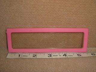 Vintage Barbie Doll A Frame Dream House Parts 1 Pink WINDOW 5 1/2 x 1 