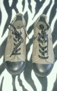 NEW Converse One Star Army Green with Camo Skull Boys Shoes in a Size 