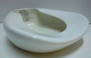   ANTIQUE MEINECKE PERFECTION BED & DOUCHE PAN, PORCELAIN CHAMBER POT