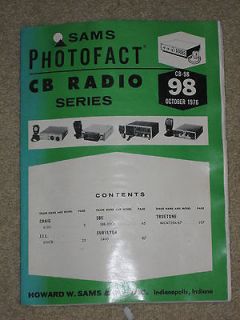   CB RADIO PHOTOFACT SERIES OCT,1976 CRAIG, JIL, SBE, SURVEYOR TRUETONE