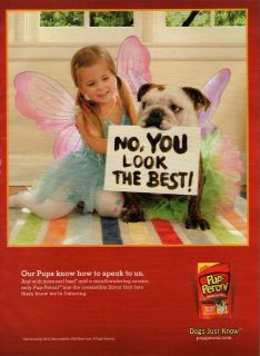 Pug & Fairy Princess (Pup Peroni)    2010 Magazine Print Ad /Km