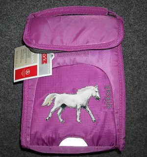 Girls Pink/Gray HORSE Lunch Bag/sack~WHITE HORSE~Embark~NWT~Great Gift 
