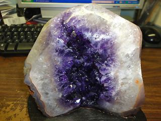 LARGE AMETHYST CRYSTAL CLUSTER CATHEDRAL GEODE FROM URUGUAY