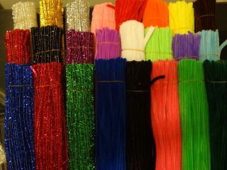PIPE CLEANERS CHENILLE STICKS 30CM 12 20+ COLOURS TO CHOOSE FROM