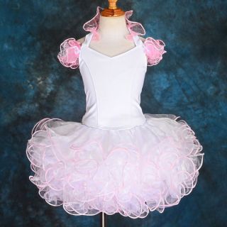 Cup Cake National Pageant Dress DIY Shell Party Flower Girl Green Size 