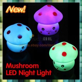 New LED 7 Color Changing Night Light Colorful Energy Novelty Lamp 