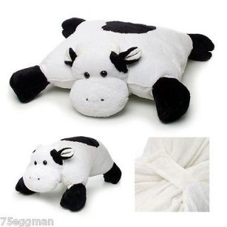 NOVELTY LARGE PILLOW PAL COW PET   SOFT PLUSH CUSHION INTO TOY 