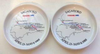Cunard Sagafjord china coasters Rosenthal studio linie April 23 May 