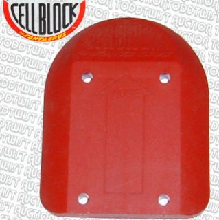 SANTA CRUZ 80s Cell Block III Red Skateboard Riser Pad   80s old 