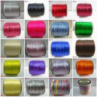   colors Nylon Chinese Knot Beading Jewelry Craft Rattail Cords Thread