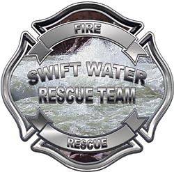 Firefighter Maltese Swift Water Fire Rescue Decal FF77