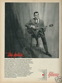 1966 GIBSON ES 355 Guitar Tony Mottola Original Ad