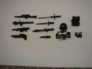 12 PCS. Lego Brick Arms Military army Custom minifig Weapons vest lot 