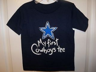My First Dallas Cowboys Tee Shirt Boys Girls Toddler Size 3T NWT