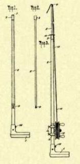 Cane, Gun, Fishing Rod, Umbrella Patent Art Print_H088