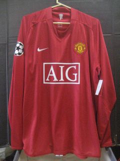 NWT Authentic Nike Manchester United SCHOLES Player Issue Home C/L L/S 