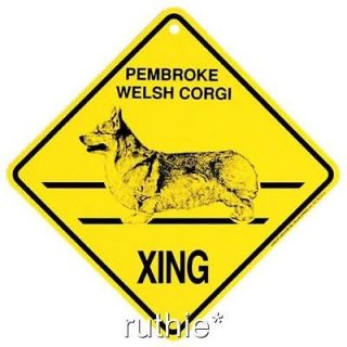 Pembroke Welsh Corgi Dog Crossing Xing Sign New